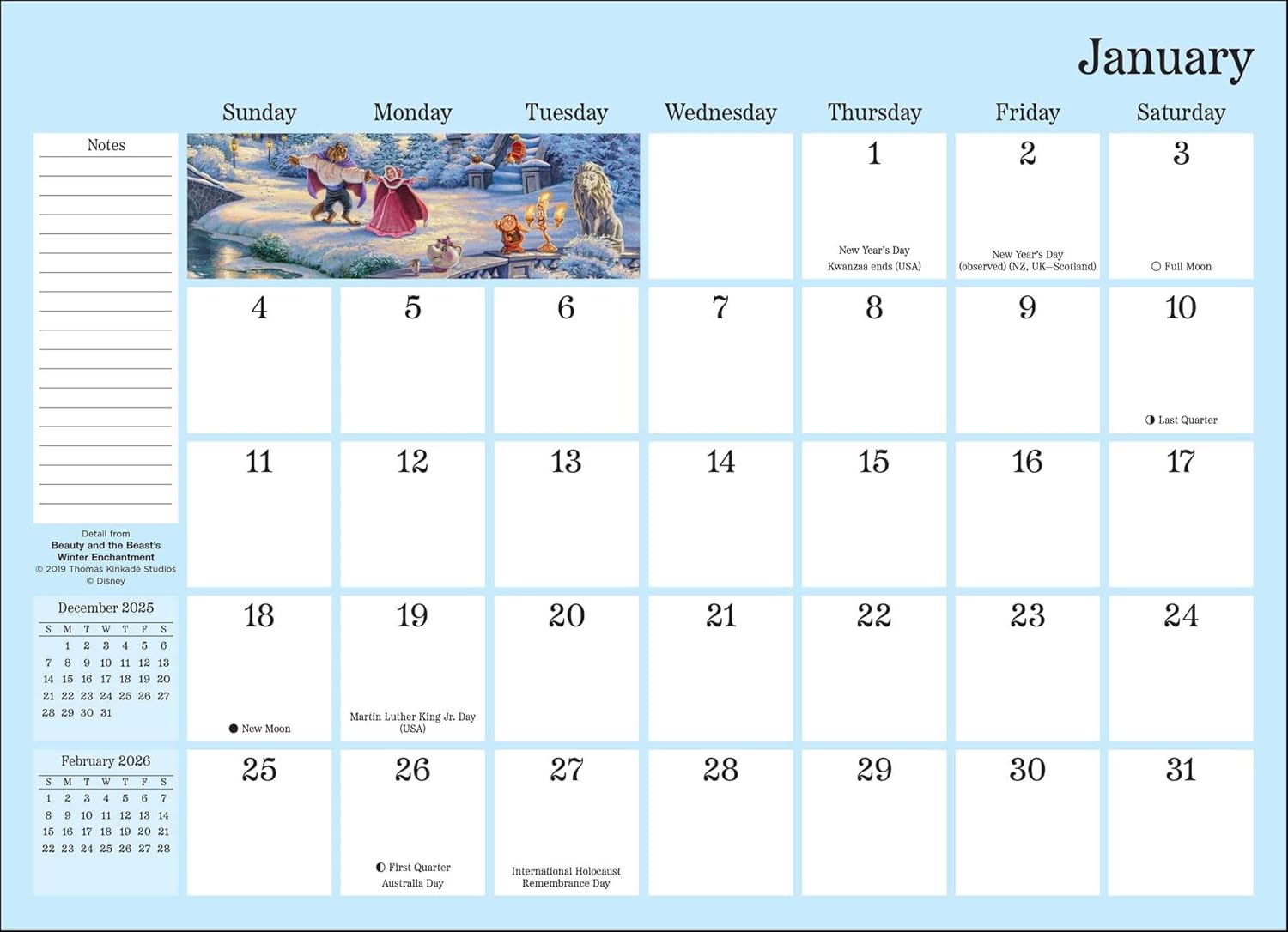 Disney Dreams Collection By Thomas Kinkade 2026 Monthly Pocket Planner Calendar 9781524896737_2
