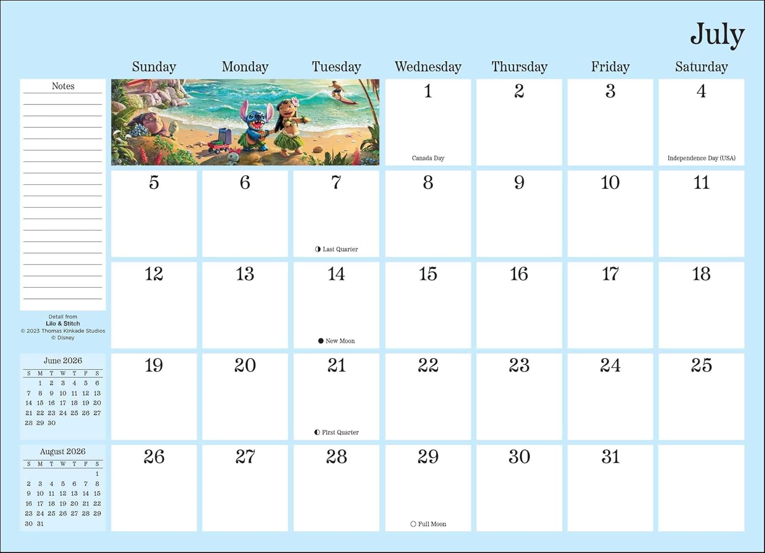 Disney Dreams Collection By Thomas Kinkade 2026 Monthly Pocket Planner Calendar 9781524896737_3