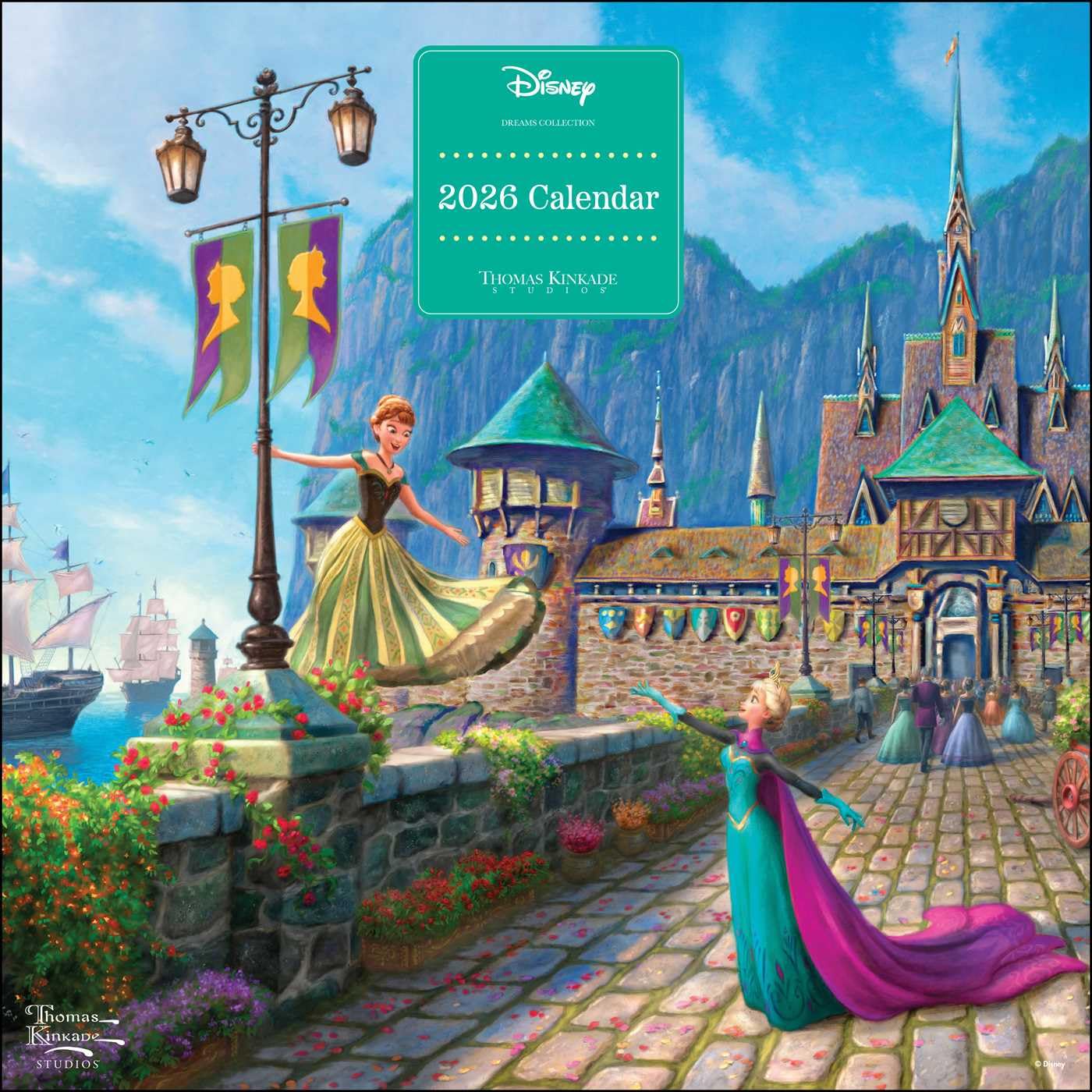 Disney Dreams Collection By Thomas Kinkade Studios 2026 Wall Calendar 9781524896782