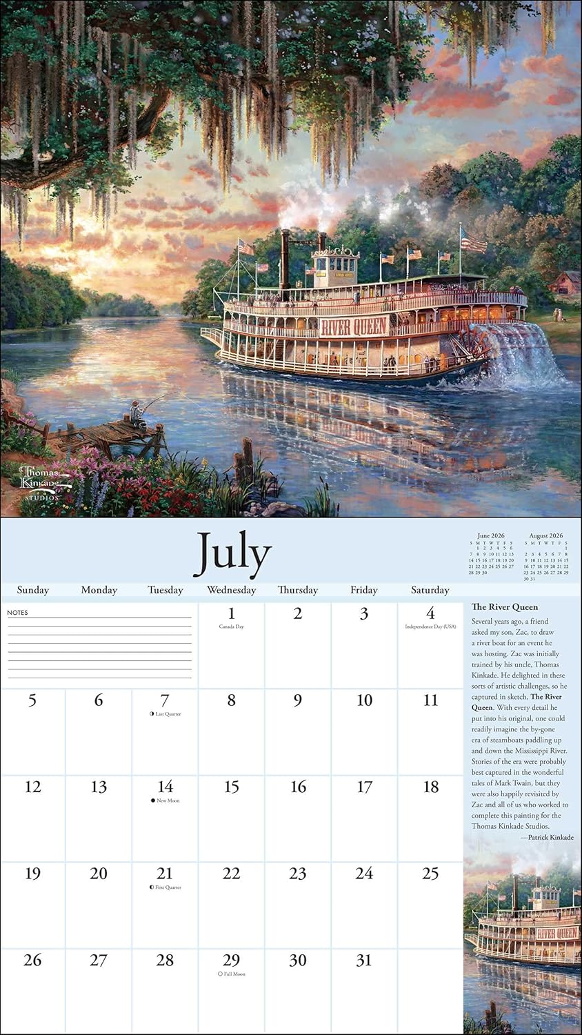 Thomas Kinkade Special Collector's Edition 2026 Deluxe Wall Calendar With Print 9781524896836_4