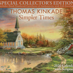 Thomas Kinkade Collector's Scripture Edition 2026 Deluxe Wall Calendar + Print 9781524896843