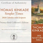 Thomas Kinkade Collector's Scripture Edition 2026 Deluxe Wall Calendar + Print 9781524896843_6