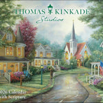 Thomas Kinkade Studios 2026 Deluxe Wall Calendar With Scripture 9781524896898