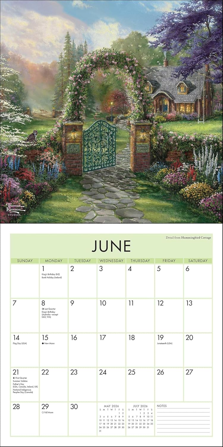 Thomas Kinkade Studios 2026 Mini Wall Calendar 9781524896911_3