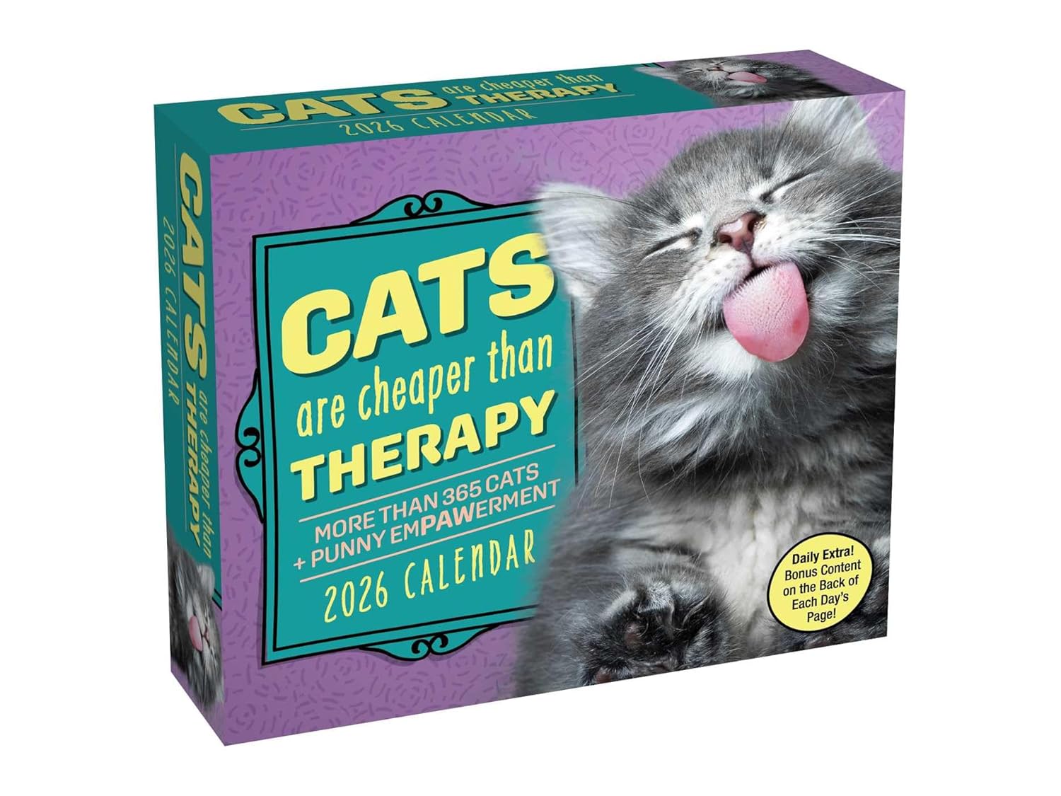 Cats Are Cheaper Than Therapy 2026 Day-To-Day Calendar 9781524896942