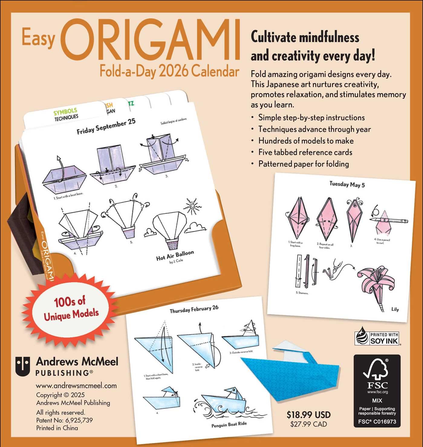 Easy Origami 2026 Fold-A-Day Calendar 9781524896966_1_30ee09c3-65fc-4893-bd53-057496cb50fe
