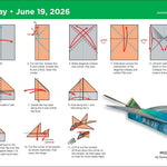 Paper Airplane 2026 Fold-A-Day Calendar 9781524897574_4