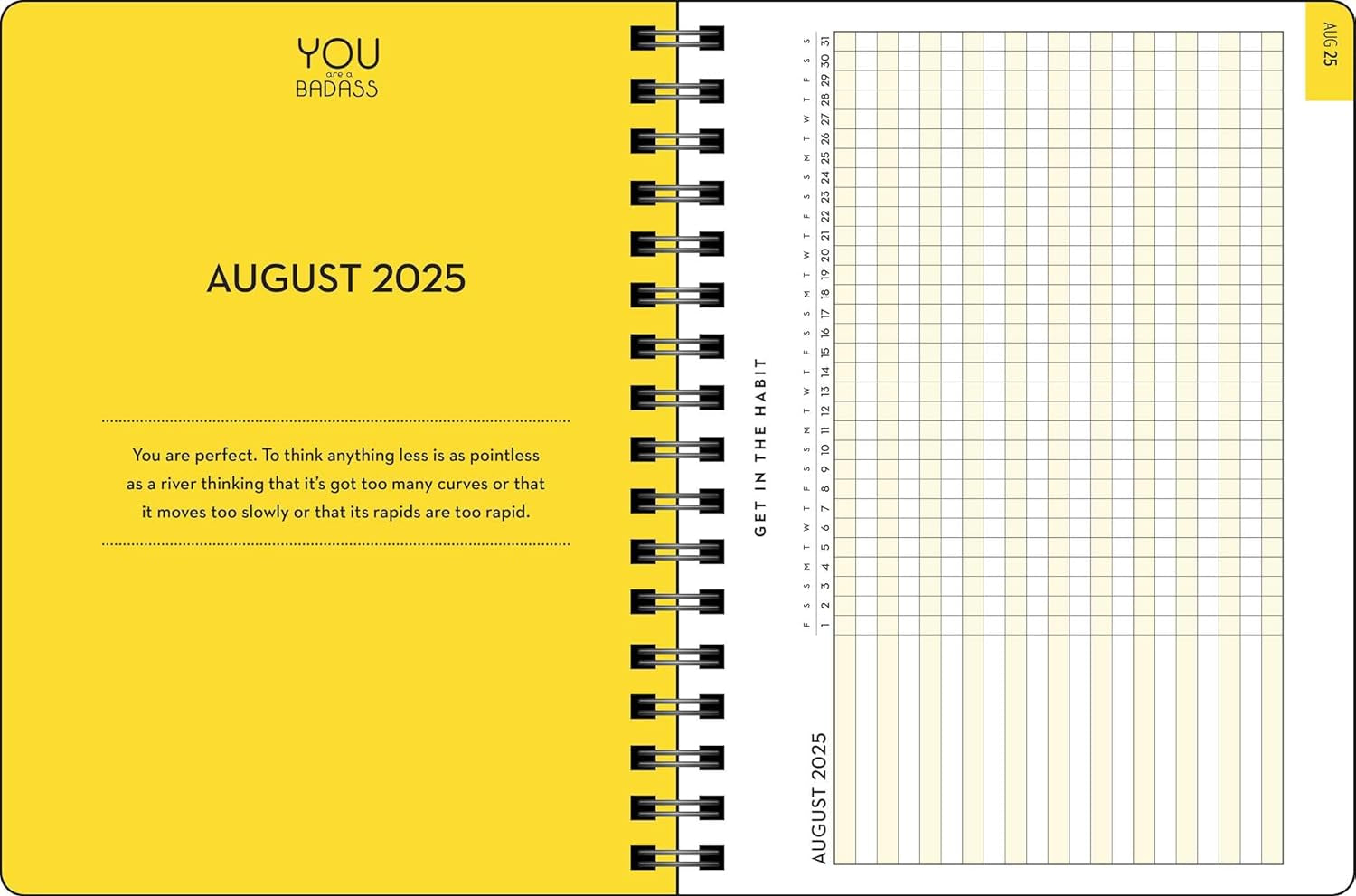 You Are A Badass Deluxe Organizer 17-Month 2025-2026 9781524897611_2