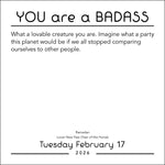 You Are A Badass 2026 Day-To-Day Calendar 9781524897628_2