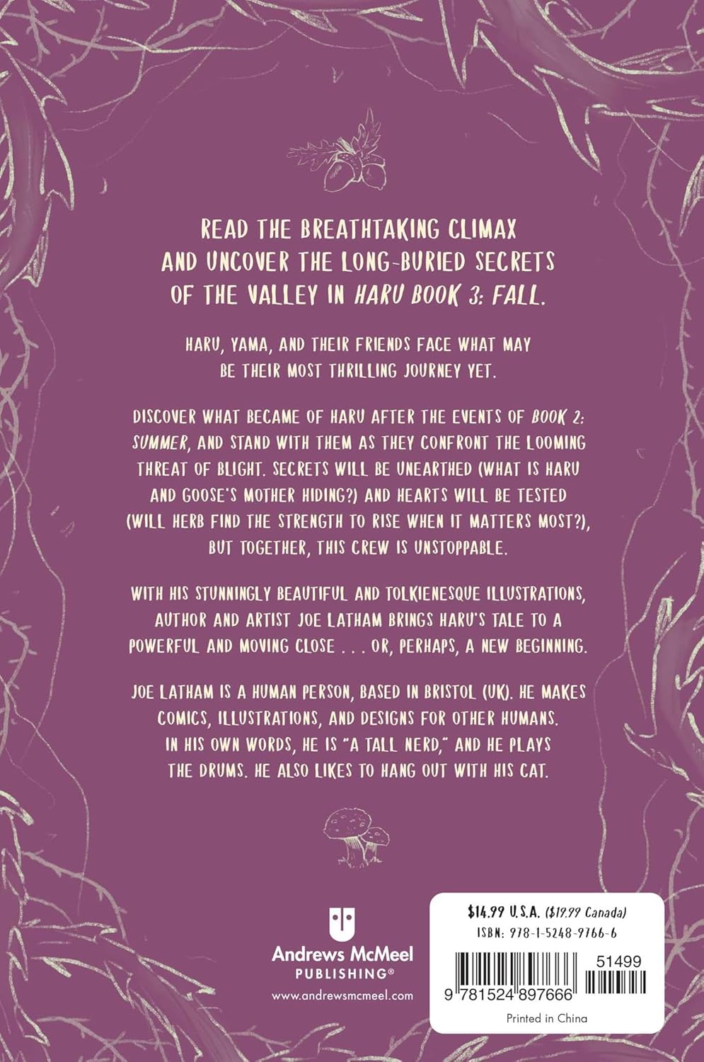 Haru Book 3: Fall by Latham. Joe 9781524897666_1