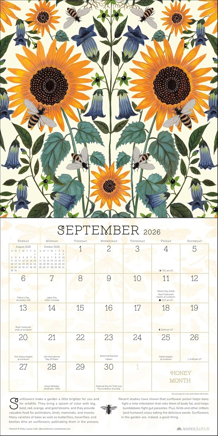 Praise For The Pollinators 2026 Wall Calendar 9781524897796_2