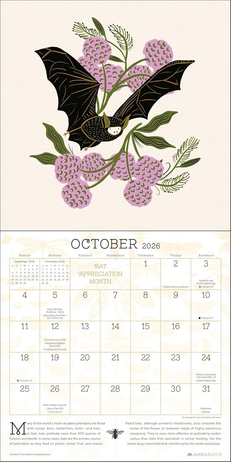 Praise For The Pollinators 2026 Wall Calendar 9781524897796_3