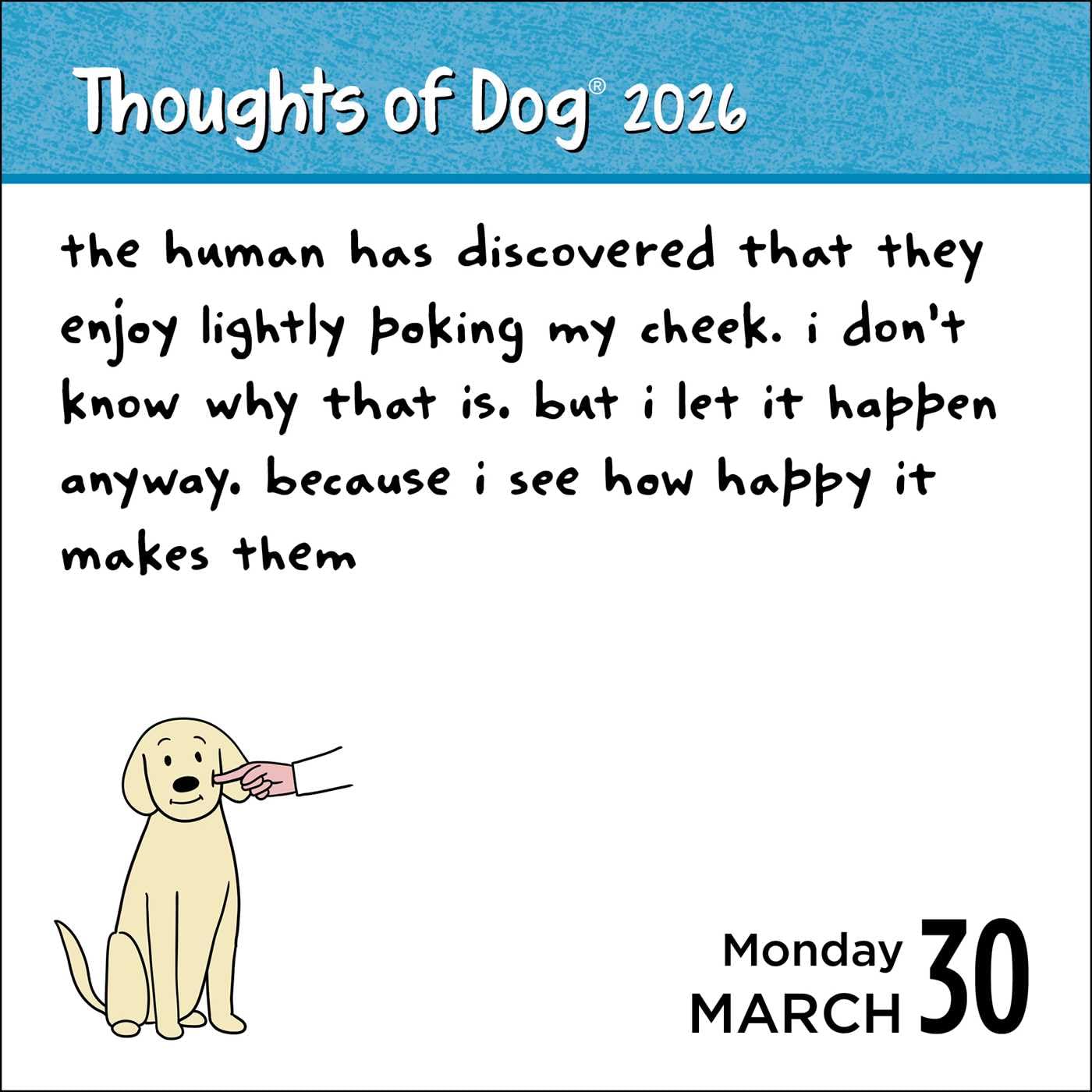 Thoughts Of Dog 2026 Day-To-Day Calendar 9781524897826_2