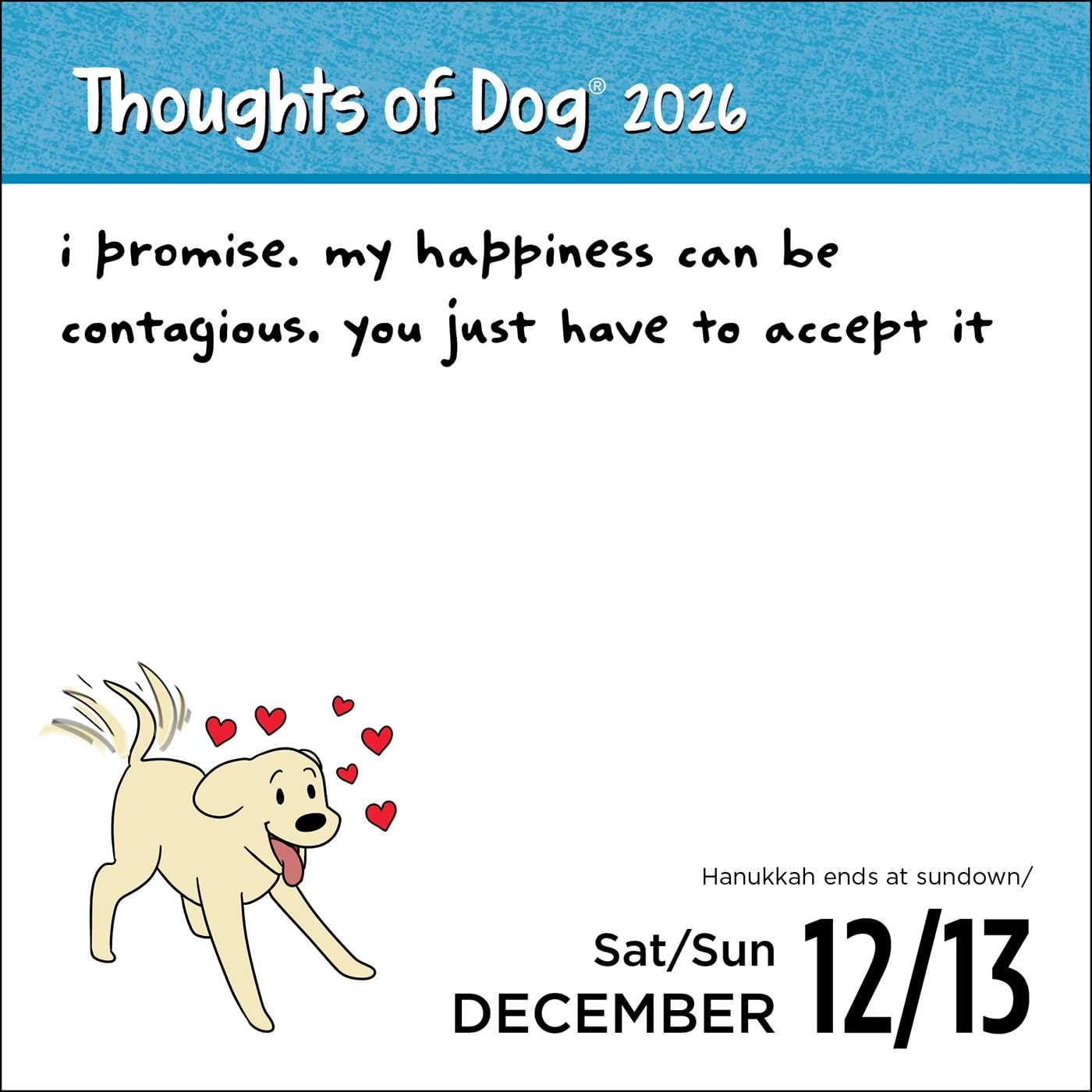 Thoughts Of Dog 2026 Day-To-Day Calendar 9781524897826_4