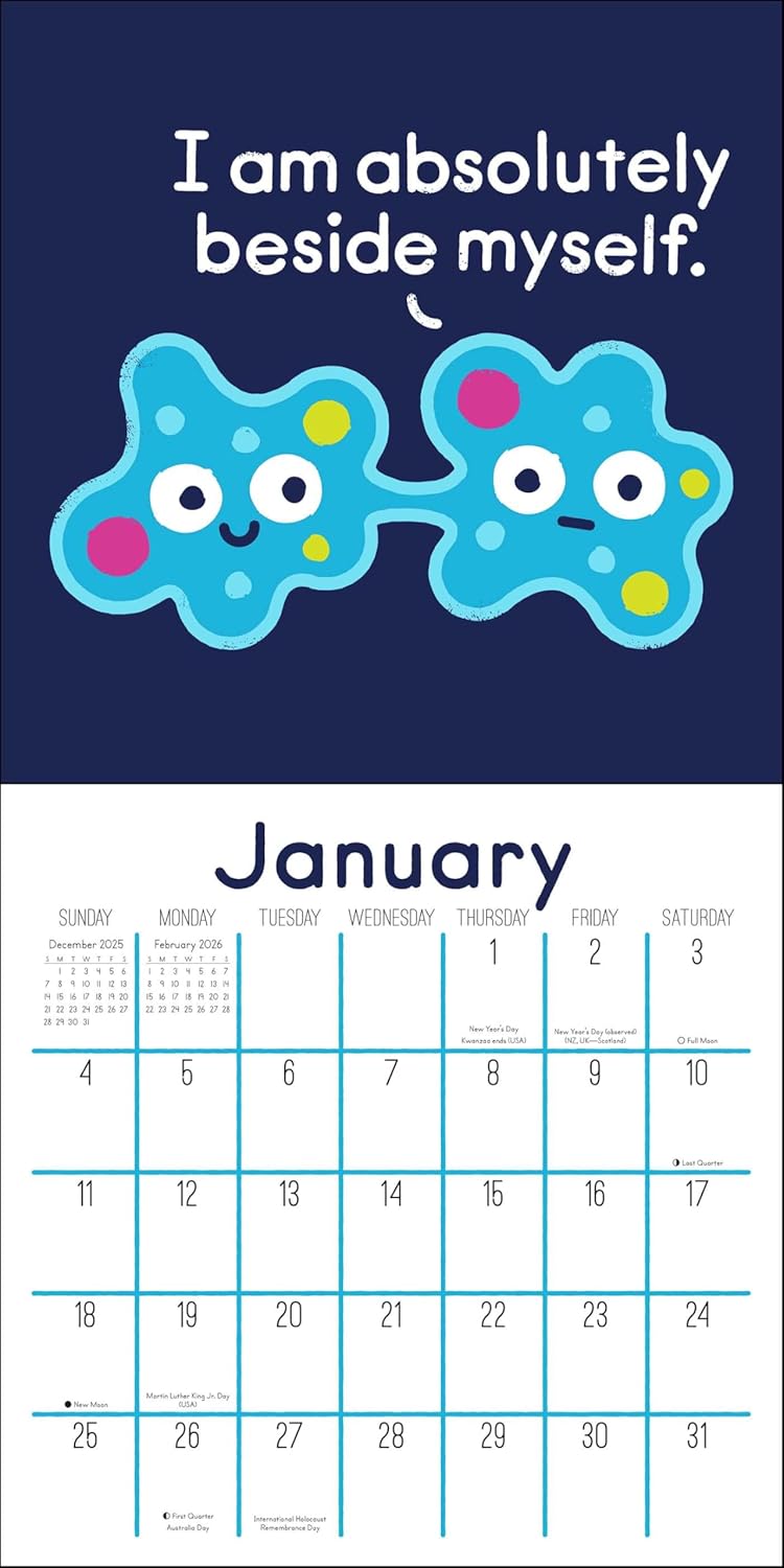 The Art Of David Olenick 2026 Wall Calendar: Let's Talk About Our Fillings 9781524897925_2