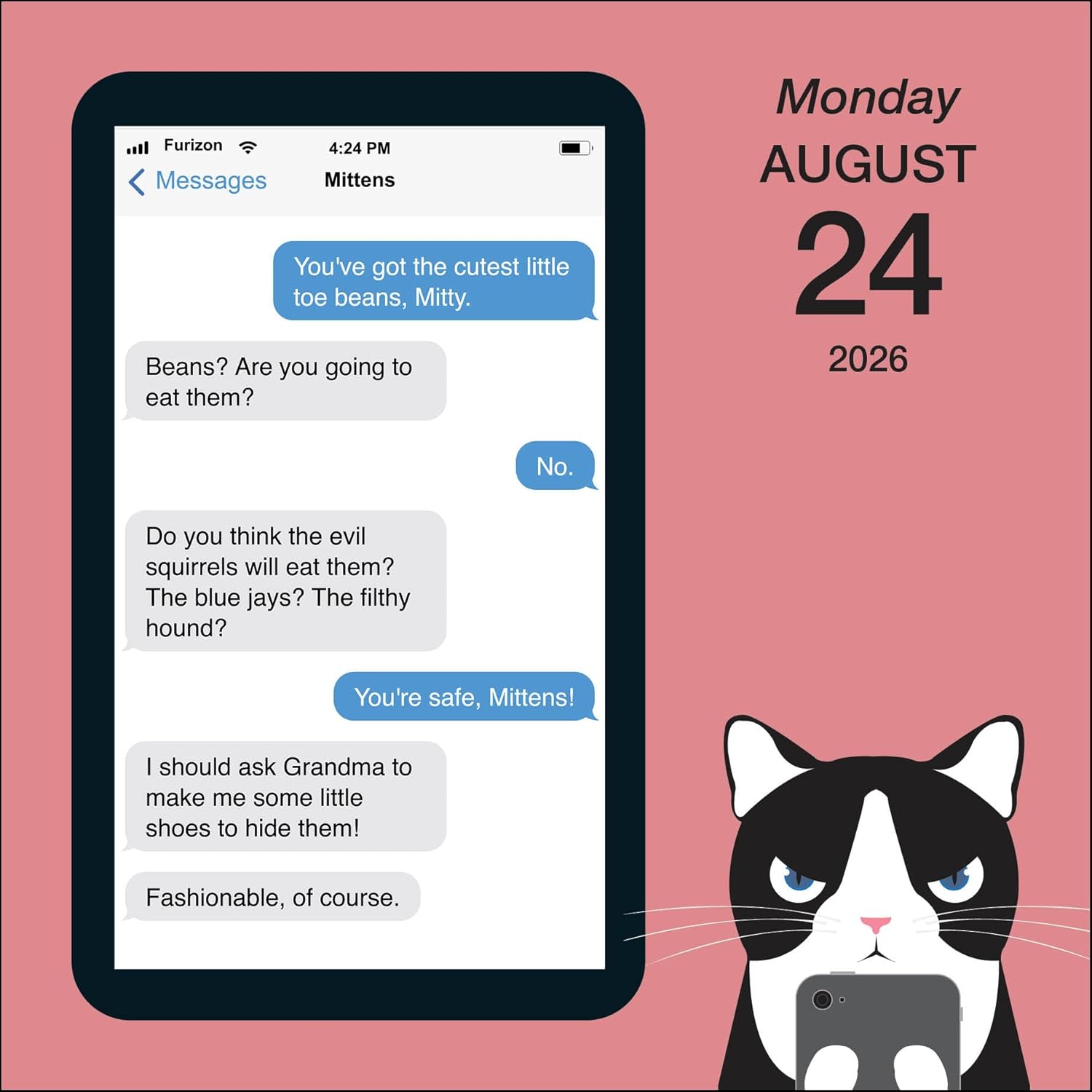Texts From Mittens The Cat 2026 Day-To-Day Calendar 9781524897956_2