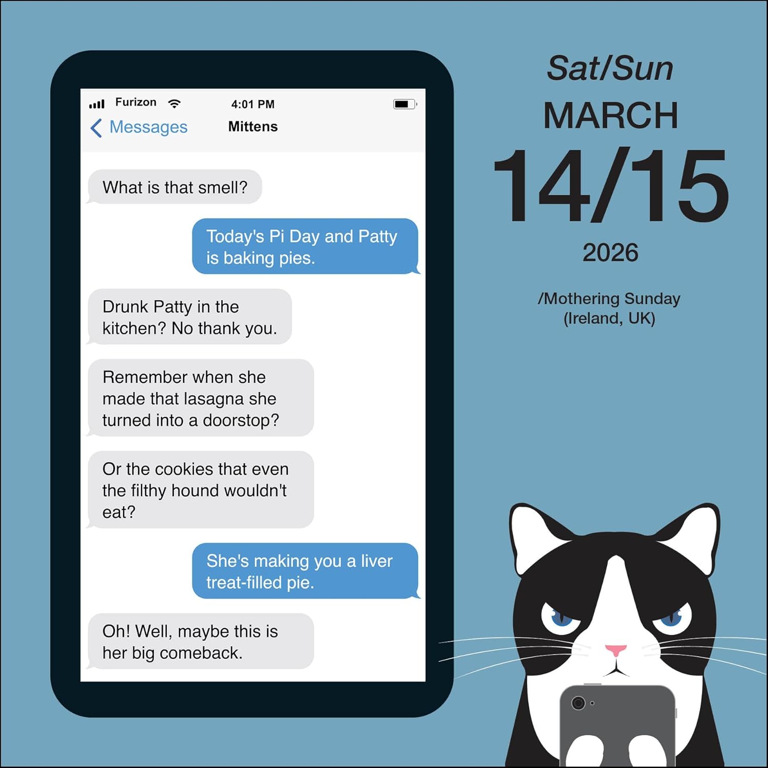 Texts From Mittens The Cat 2026 Day-To-Day Calendar 9781524897956_3