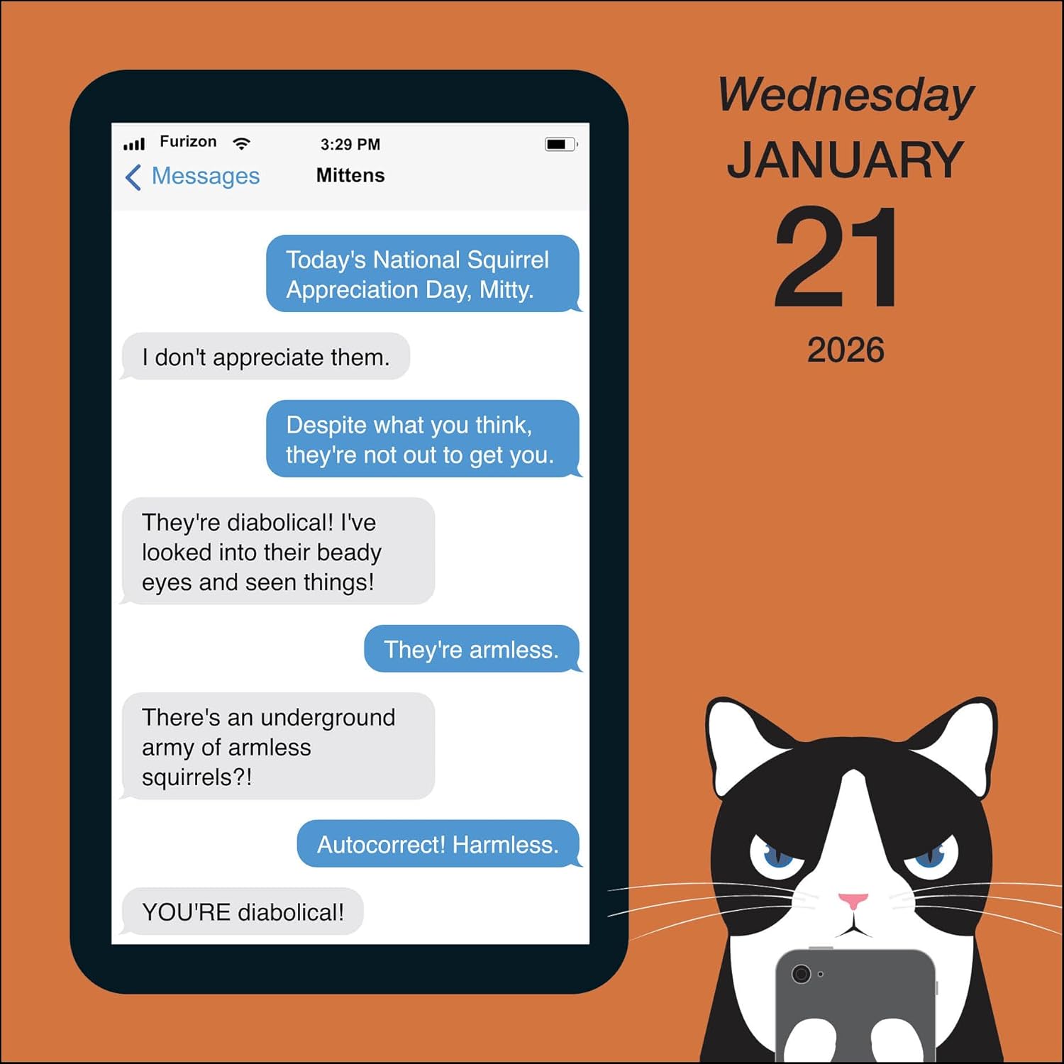 Texts From Mittens The Cat 2026 Day-To-Day Calendar 9781524897956_4