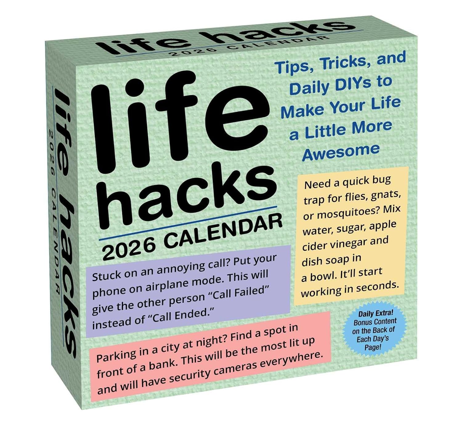 Life Hacks 2026 Day-To-Day Calendar 9781524897987