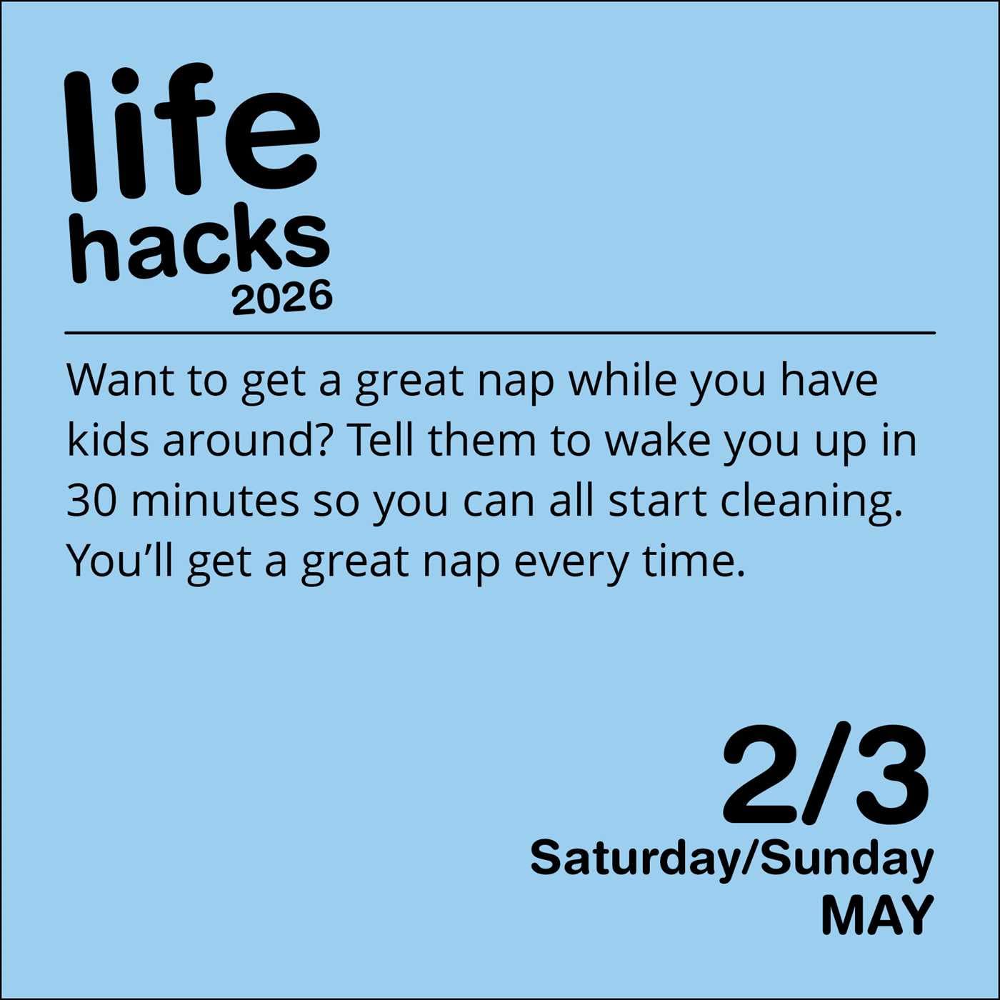 Life Hacks 2026 Day-To-Day Calendar 9781524897987_3
