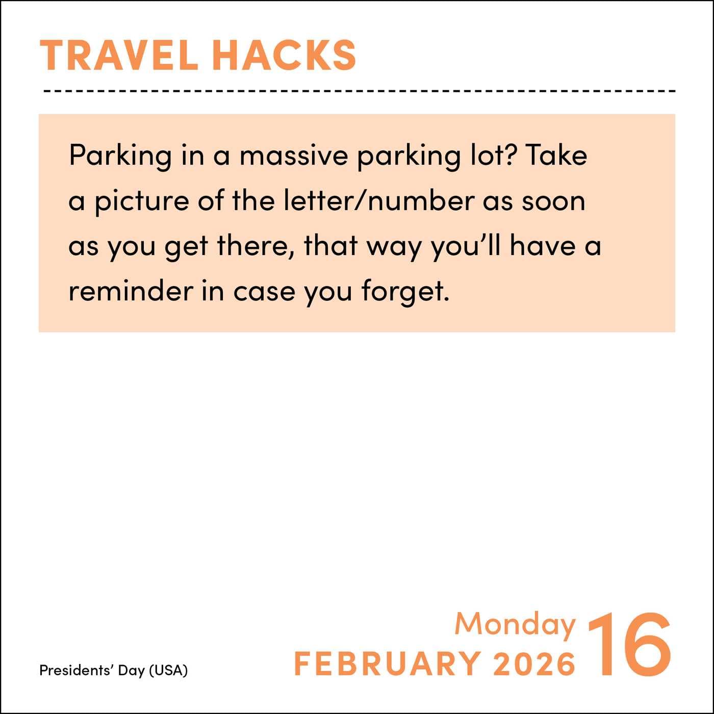 Travel Hacks 2026 Day-To-Day Calendar 9781524897994_2