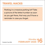Travel Hacks 2026 Day-To-Day Calendar 9781524897994_2