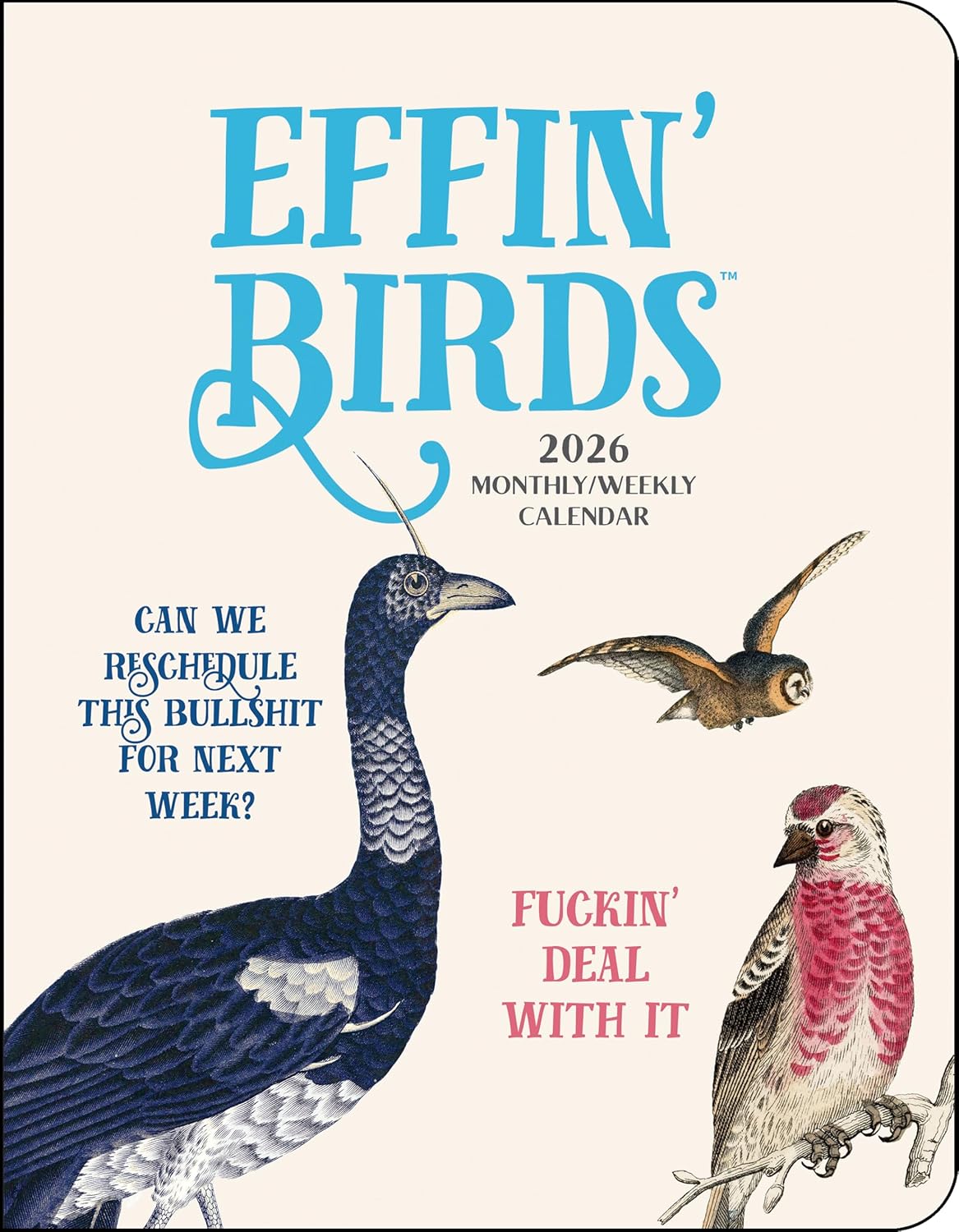 Effin' Birds 12-Month 2026 Monthly/Weekly Planner 9781524898021