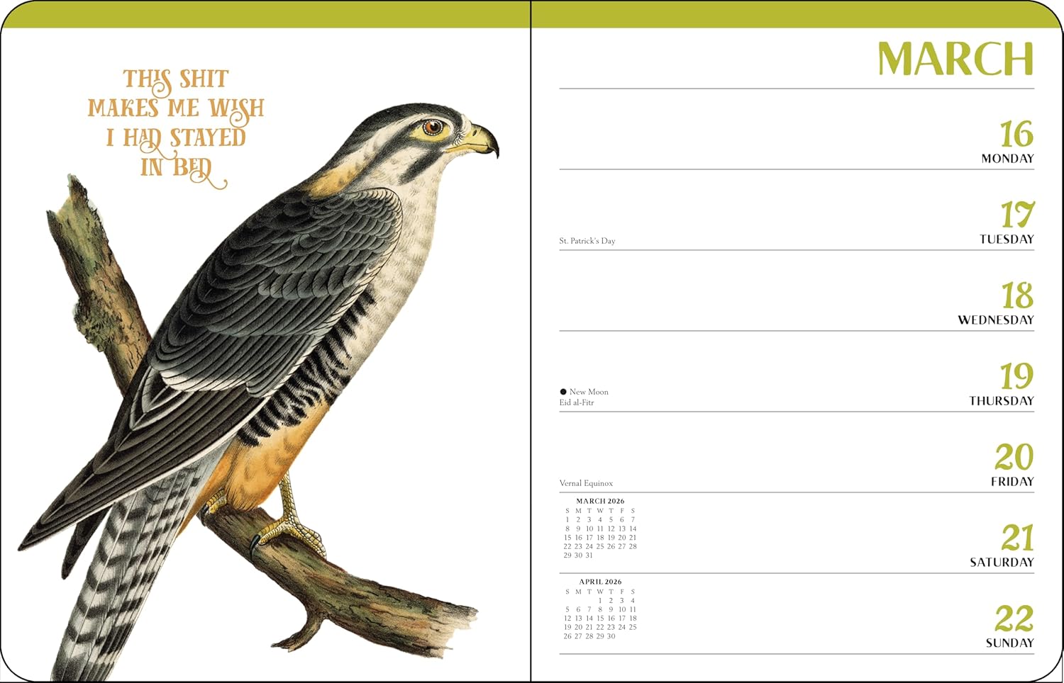 Effin' Birds 12-Month 2026 Monthly/Weekly Planner 9781524898021_3