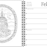 Johanna Basford 12-Month 2026 Weekly Coloring Calendar 9781524898045_3