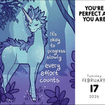 Take It From A Rainbow T-Rex, You're Perfect As You Are 2026 Day-To-Day Calendar 9781524898052_2