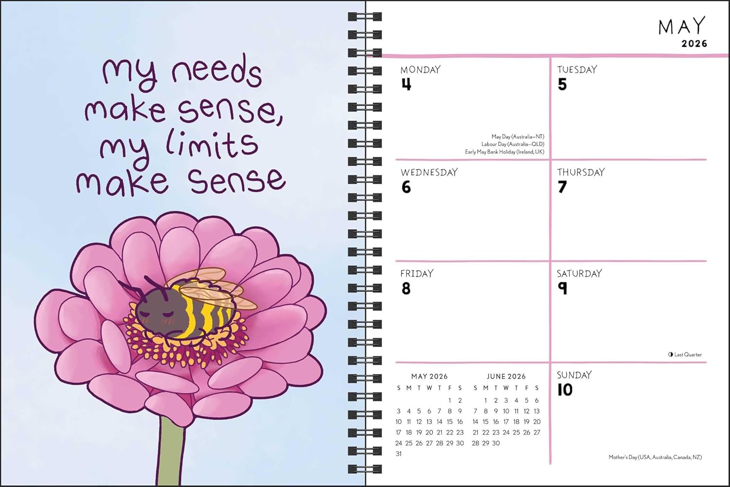 I Am My Own Kind Of Beautiful 16-Month 2025-2026 Weekly/Monthly Planner Calendar 9781524898069_2
