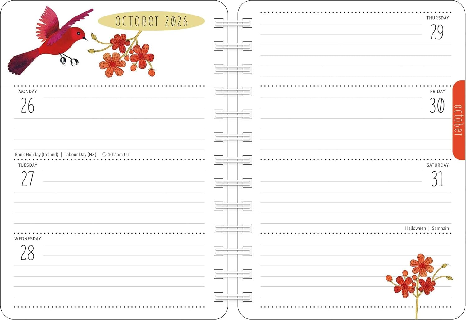 Birds Of A Feather 2026 Weekly Planner Calendar 9781524898151_5