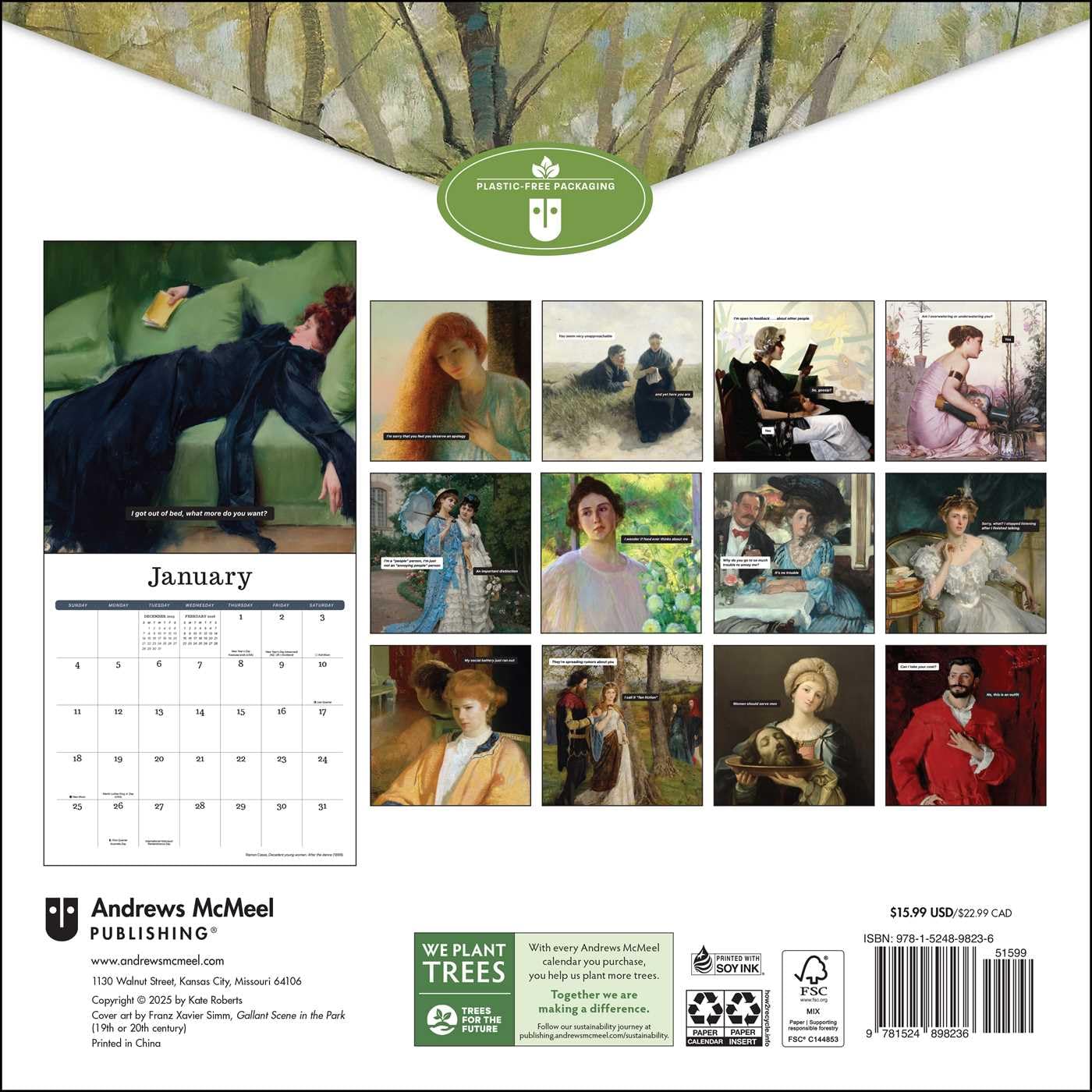 Punk History 2026 Wall Calendar: Classical Art, Modern Attitude 9781524898236_1