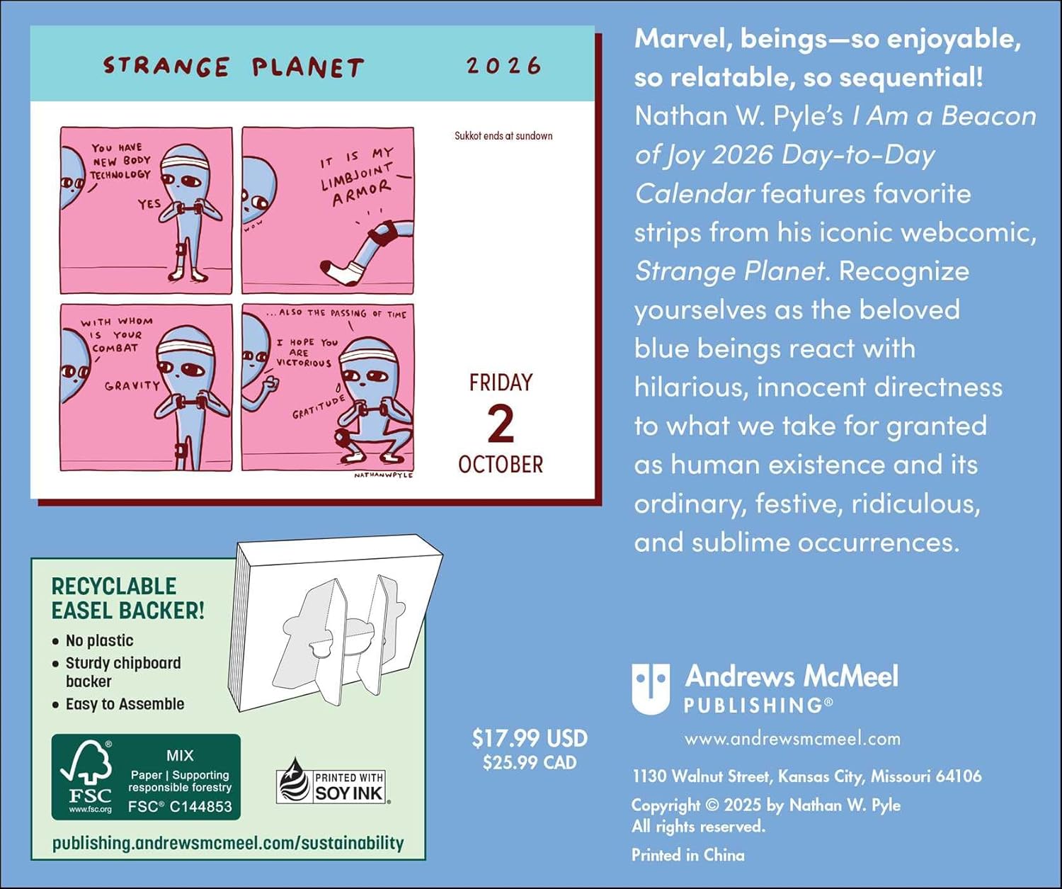 Strange Planet 2026 Day-To-Day Calendar 9781524898267_1