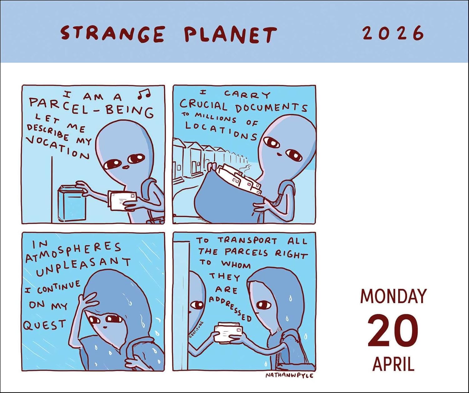 Strange Planet 2026 Day-To-Day Calendar 9781524898267_2