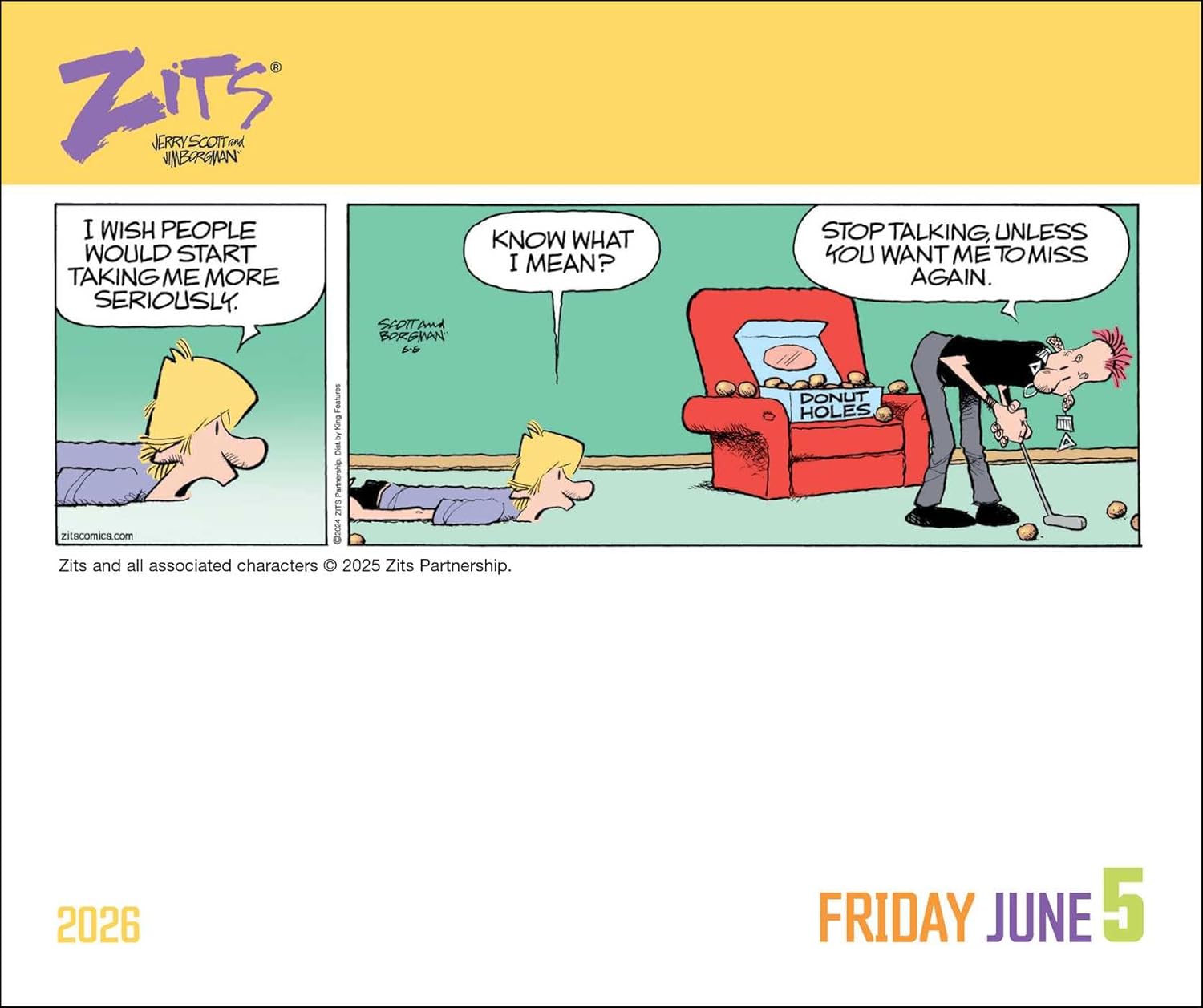 Zits 2026 Day-To-Day Calendar 9781524898489_2