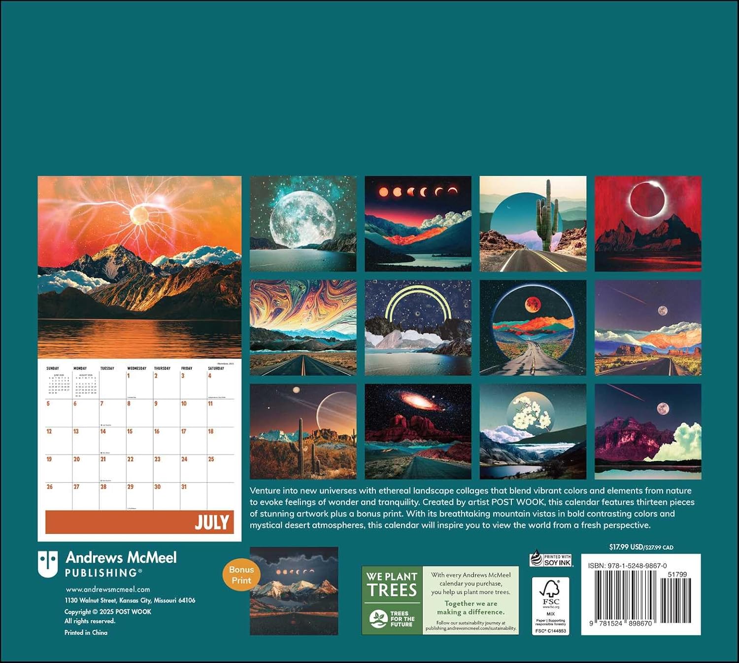 Imaginary Realms 2026 Deluxe Wall Calendar 9781524898670_1