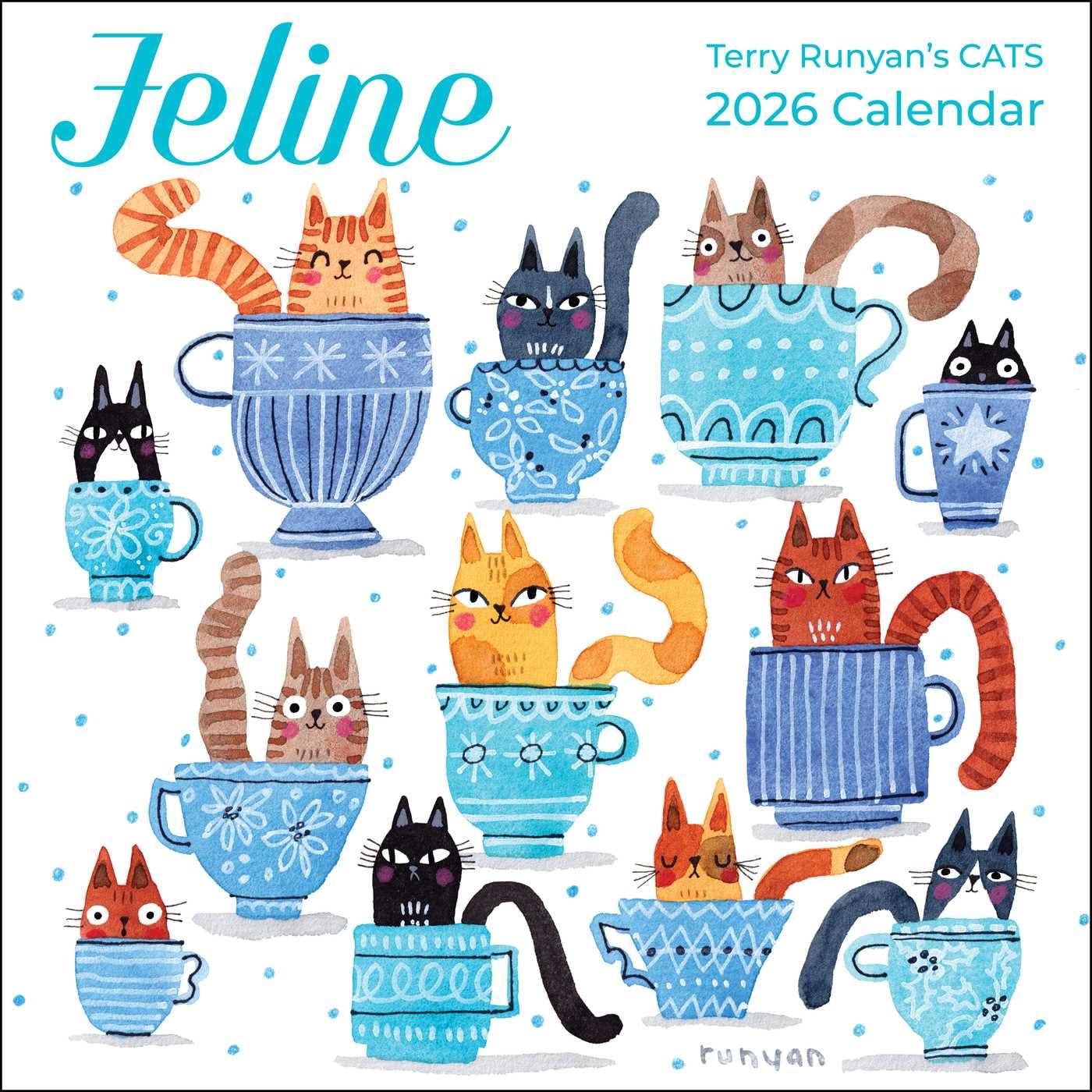 Feline 2026 Wall Calendar 9781524898847