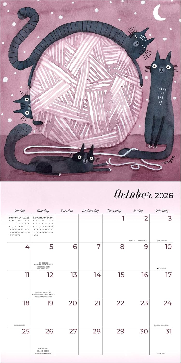 Feline 2026 Wall Calendar 9781524898847_4