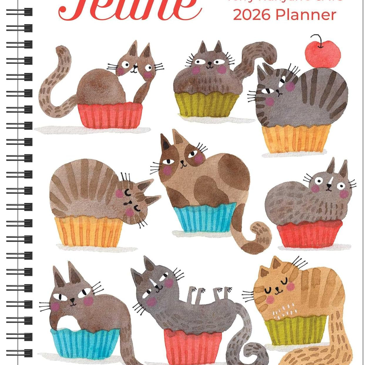 Feline 12-Month 2026 Monthly/Weekly Planner Calendar 9781524898854