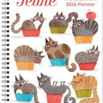 Feline 12-Month 2026 Monthly/Weekly Planner Calendar 9781524898854