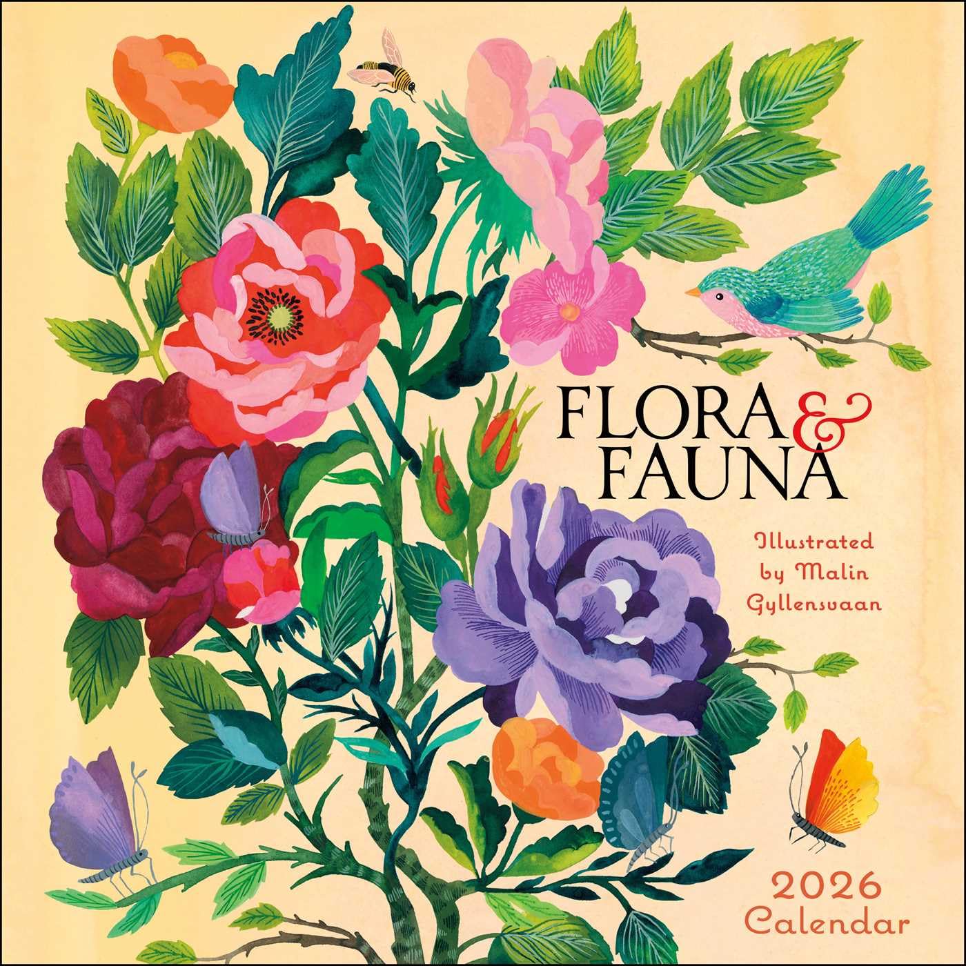 Flora & Fauna 2026 Wall Calendar 9781524899189