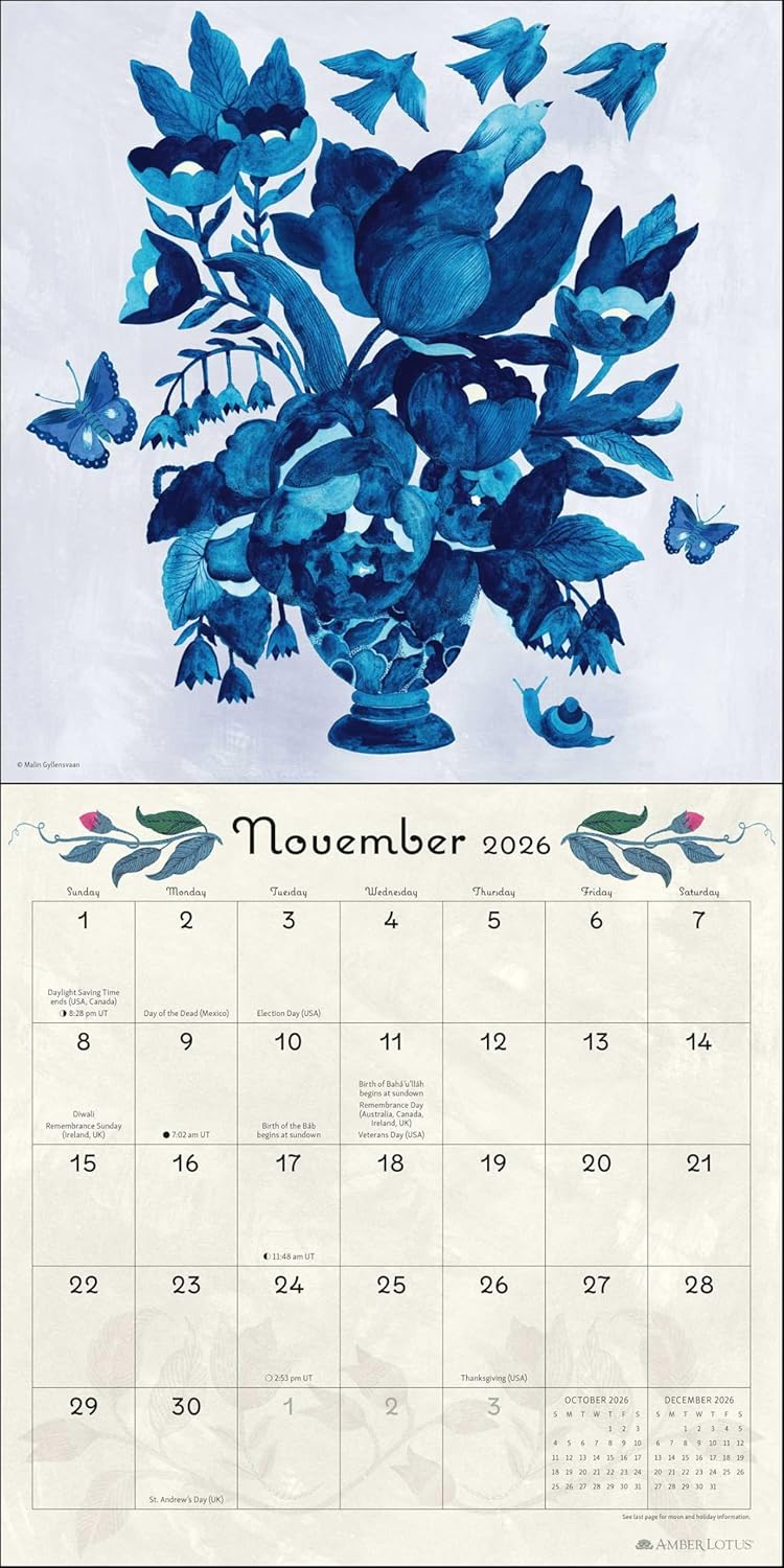 Flora & Fauna 2026 Wall Calendar 9781524899189_2