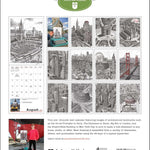 James Cook Typewriter Artist 2026 Wall Calendar 9781524899240_1