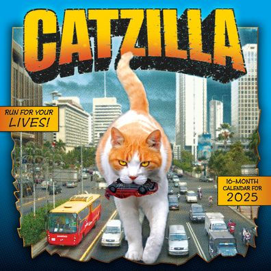 Catzilla 2025 Wall Calendar - Rsvp/Sellers Publishing 9781531939694