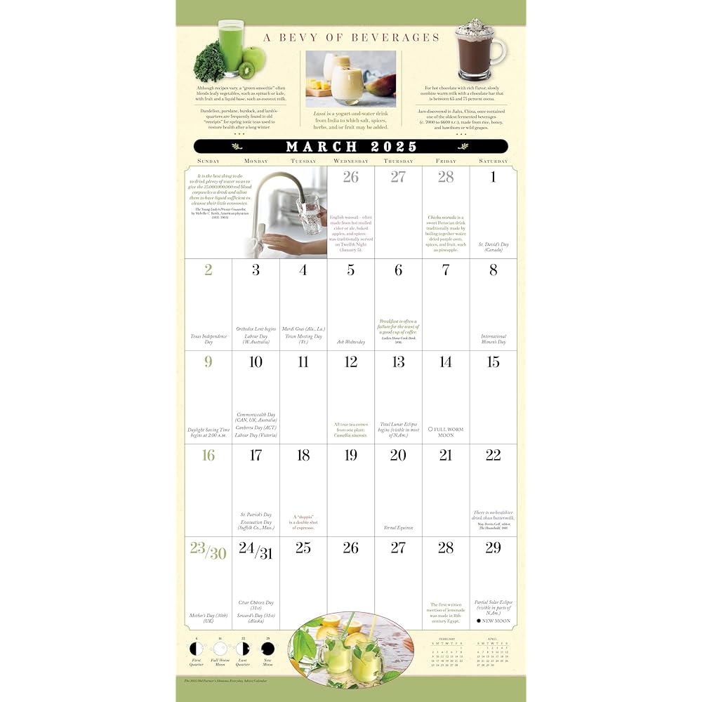 Old Farmer Almanac 2025 Planner Calendar - Rsvp/Sellers Publishing 9781531940751