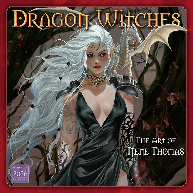 2026 Dragon Witches 12X12 Wall Calendar - Thomas. Nene 9781531943202