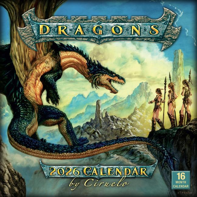 2026 Dragons By Ciruelo 12X12 Wall Calendar 9781531943219