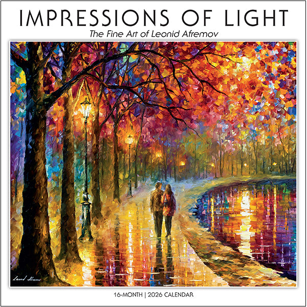 2026 Impressions Of Light 12X12 Wall Calendar - Afemov. Leonid 9781531943318