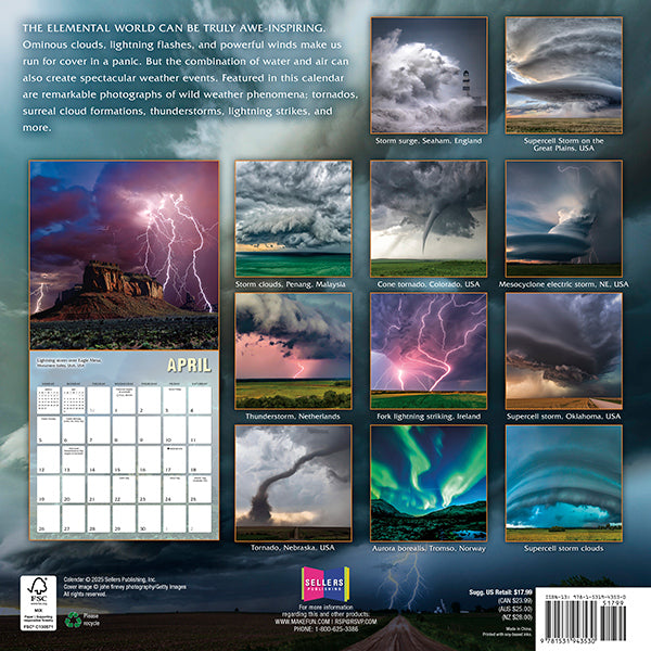 2026 Weather Gone Wild 12X12 Wall Calendar 9781531943530